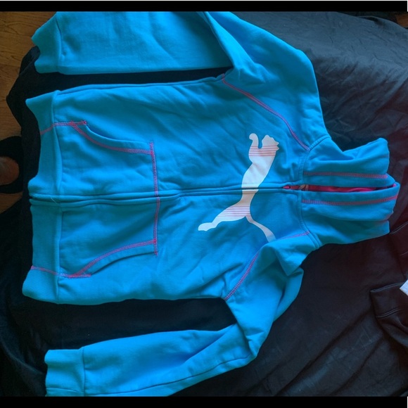 Puma Girls Zip up Sweater - Picture 1 of 4
